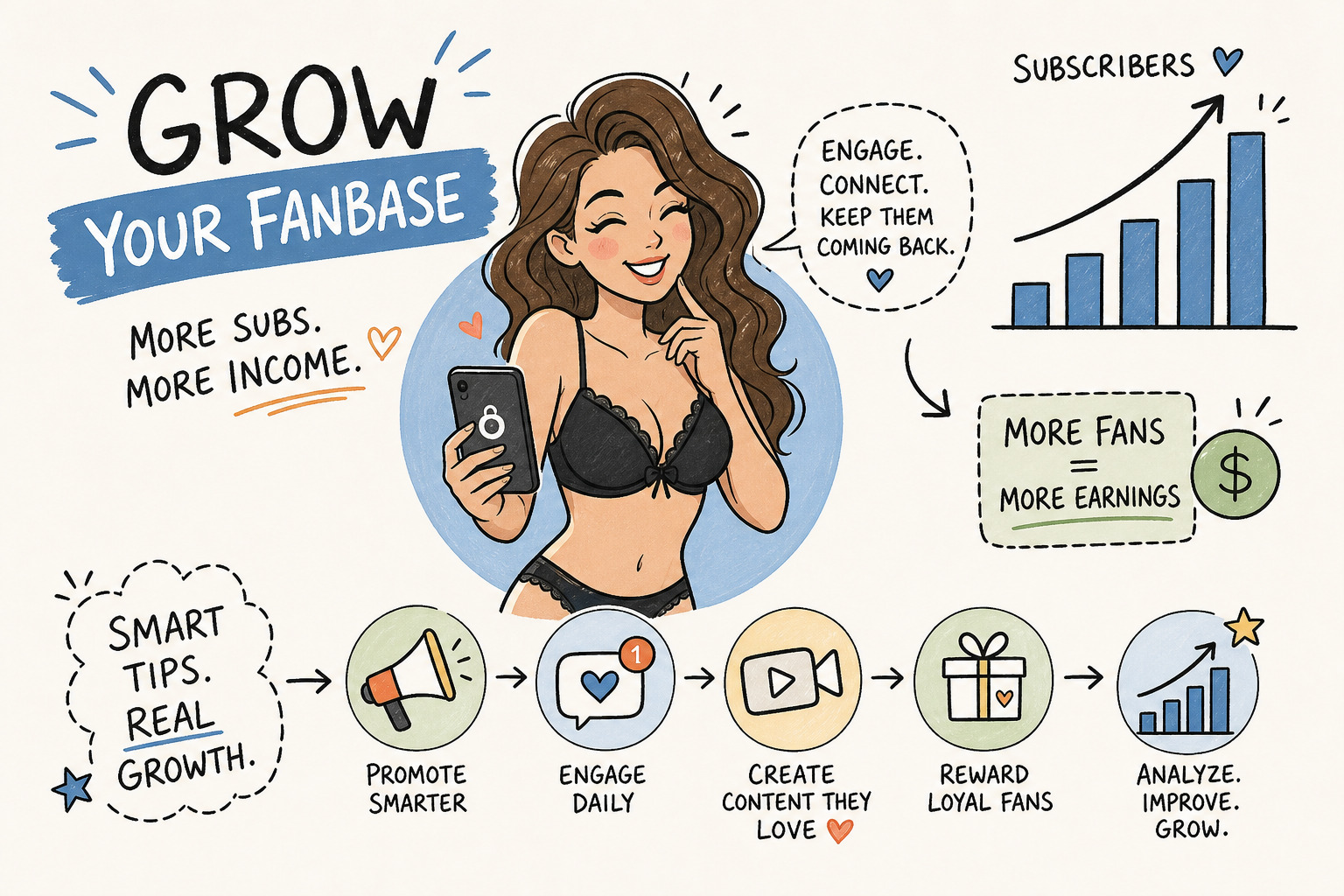 12 OnlyFans Subscriber Growth Tips to Gain Paying Fans